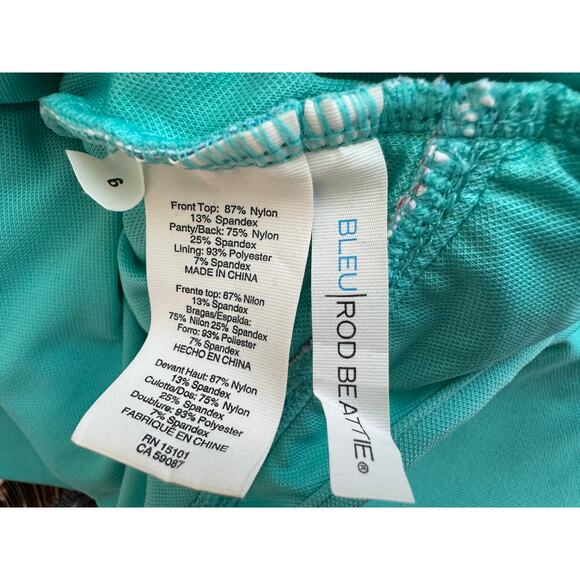 New ~ BLEU ROD BEATTIE ~ Blooming Chic Twist Mio One-piece Swimsuit Size 6 - Picture 6 of 7